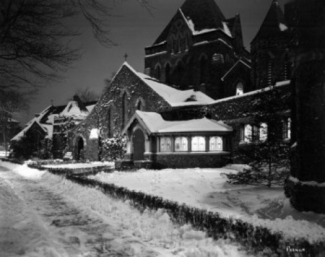 USA New York State Bloomfield Christ Episcopal Church Canvas Art - (24 x 36)