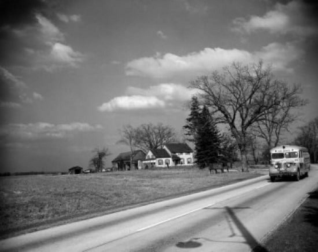 USA New York State Long Island Melville farm scene in March Canvas Art - (18 x 24)