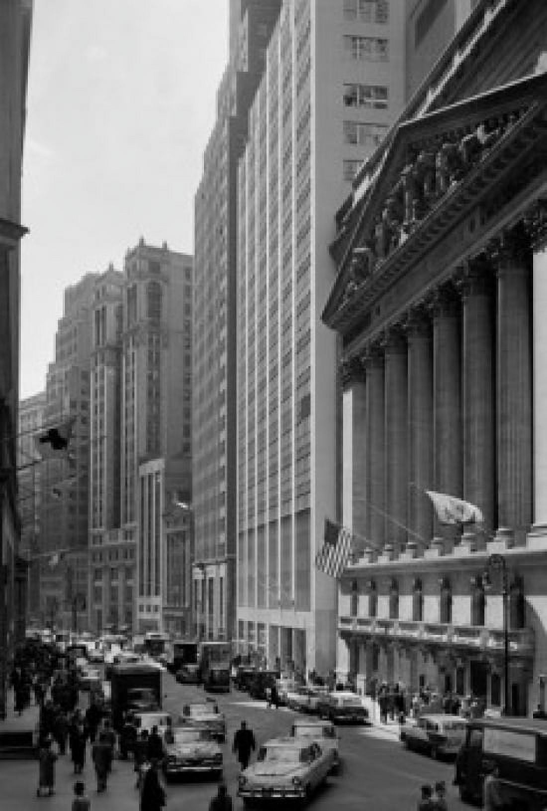 USA New York State New York City Broad Street Stock Exchange Canvas Art - (18 x 24)