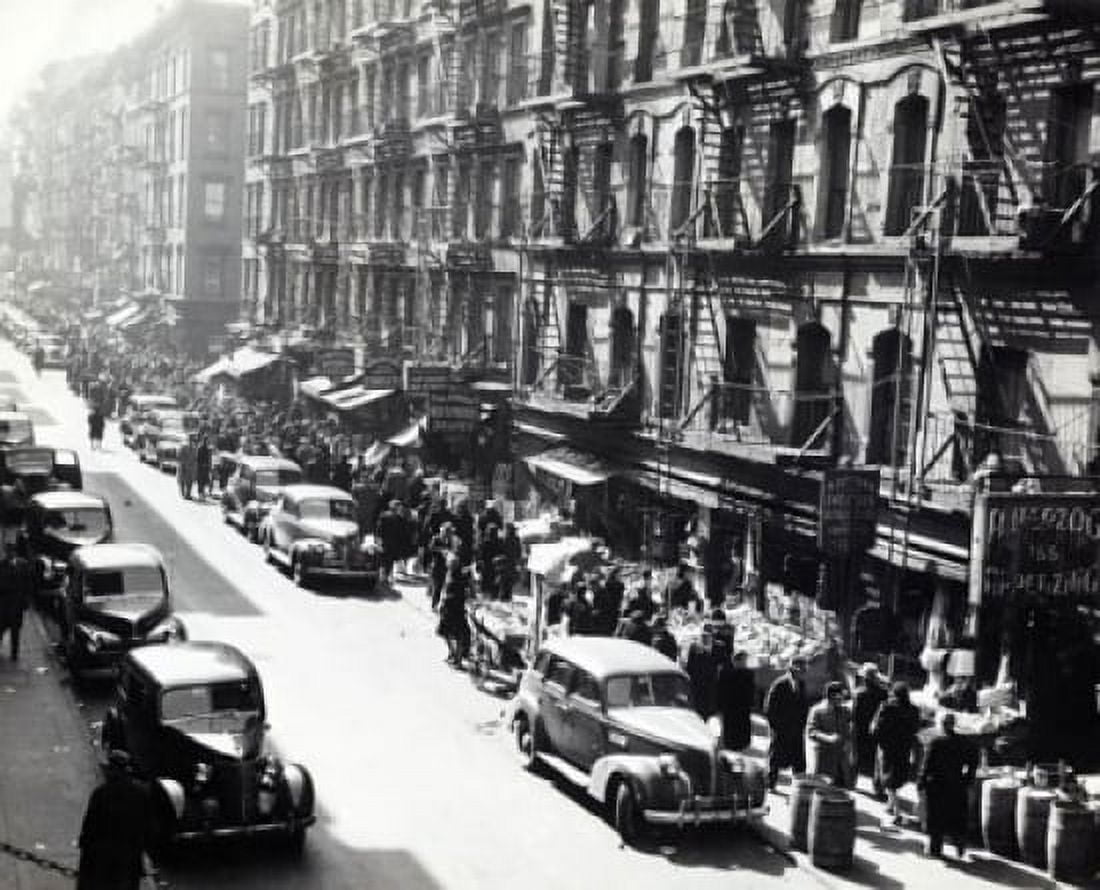 USA New York State New York City Buildings at roadside Canvas Art - (24 x 36)