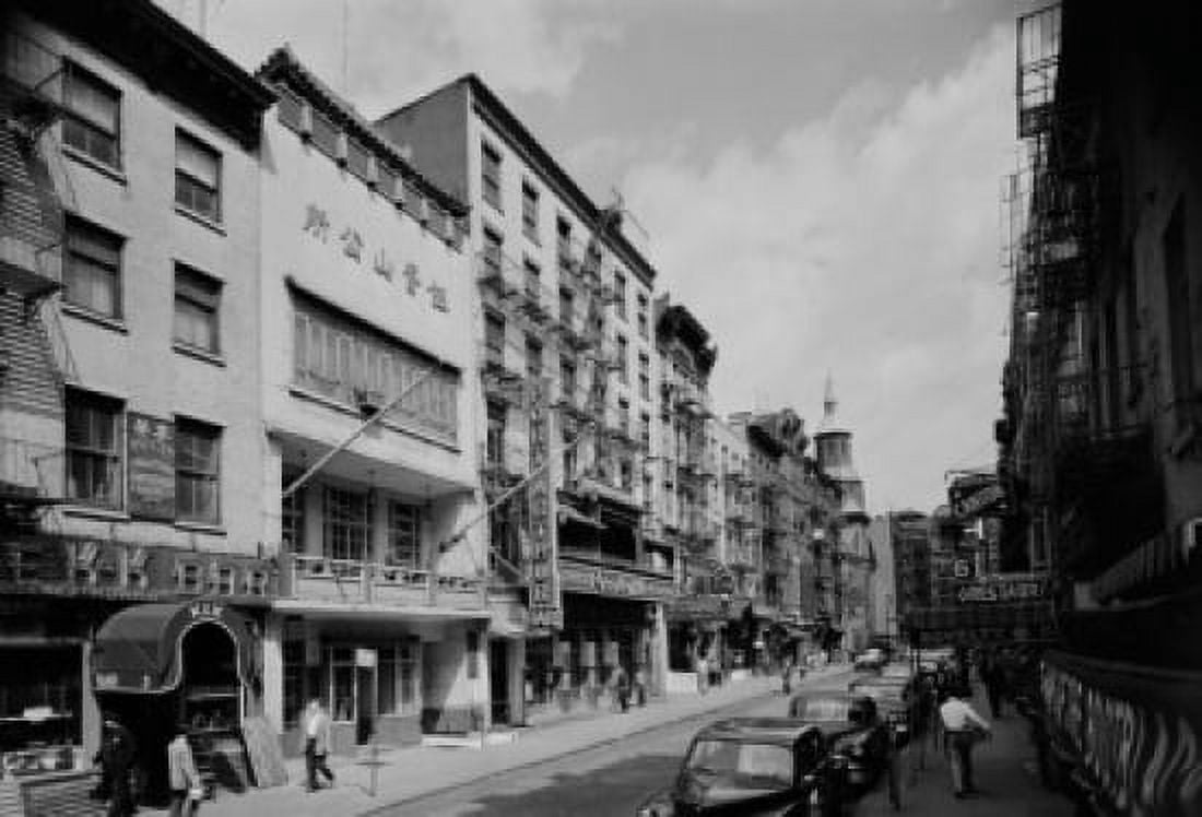 USA New York State New York City China Town Mott Street Canvas Art - (18 x 24)