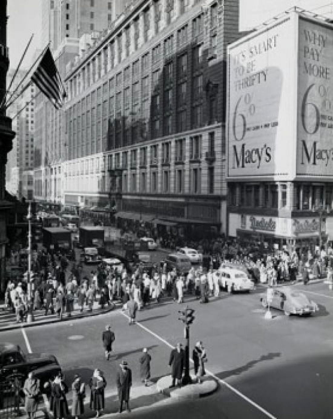 USA New York State New York City Crowd on Herald Square Canvas Art - (24 x 36)