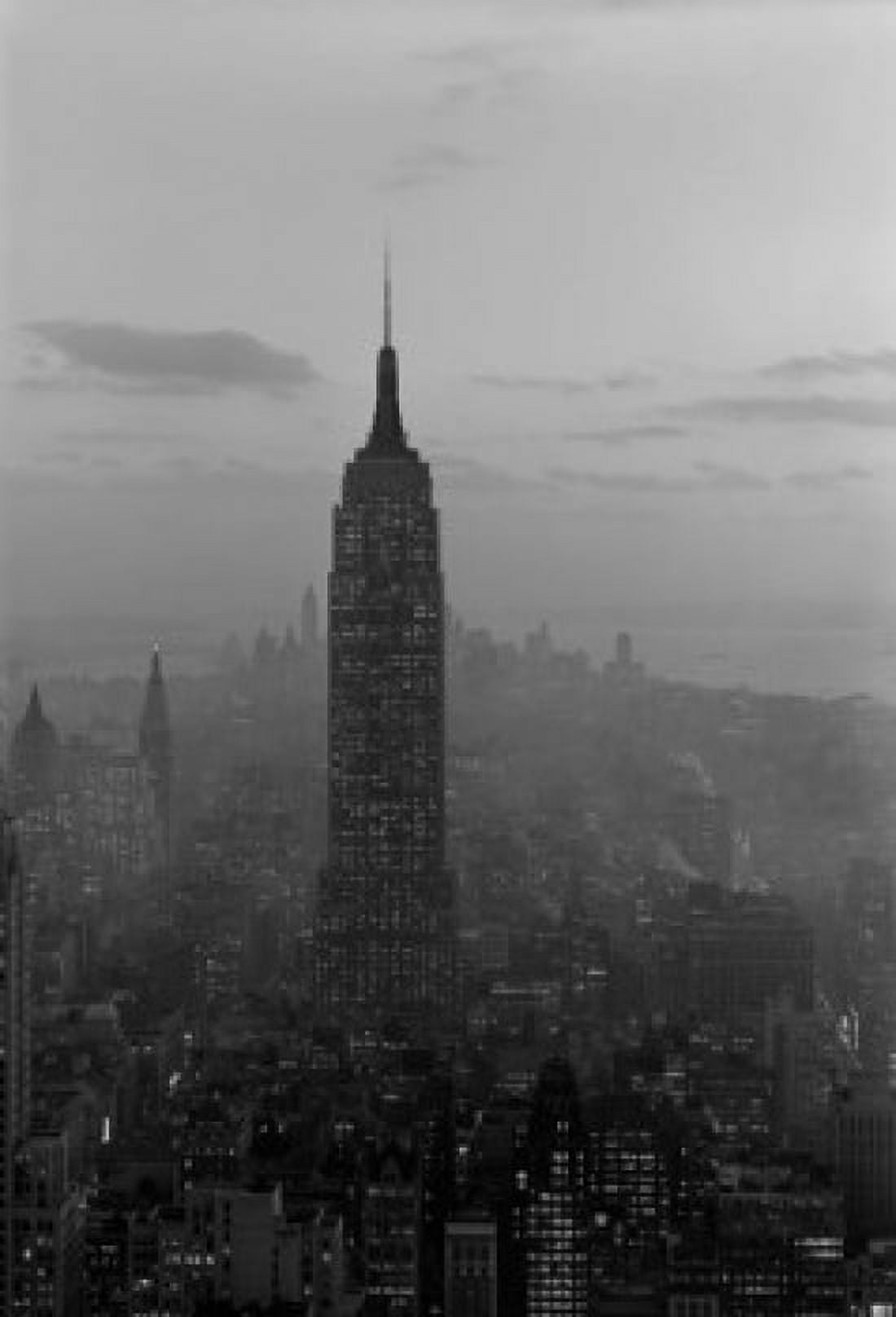USA New York State New York City Empire State Building seen from Radio City dusk Canvas Art - (18 x 24)