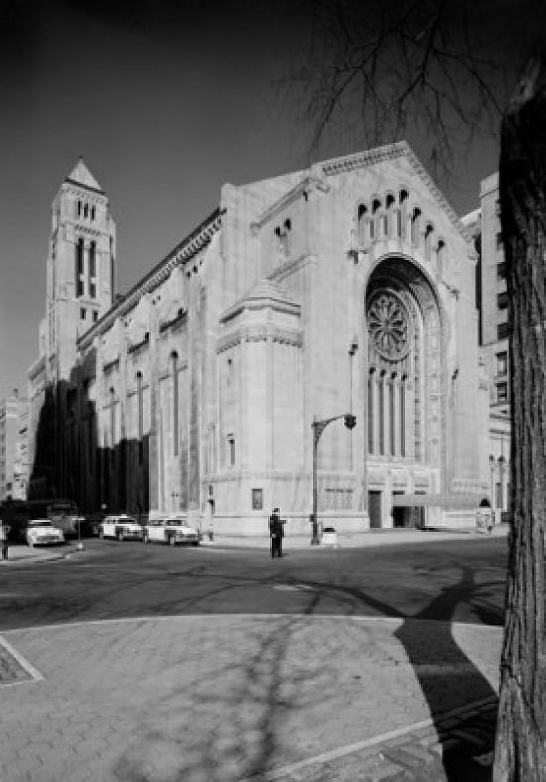 USA New York State New York City Fifth Avenue and 65th Street Temple Emanuel Canvas Art - (24 x 36)