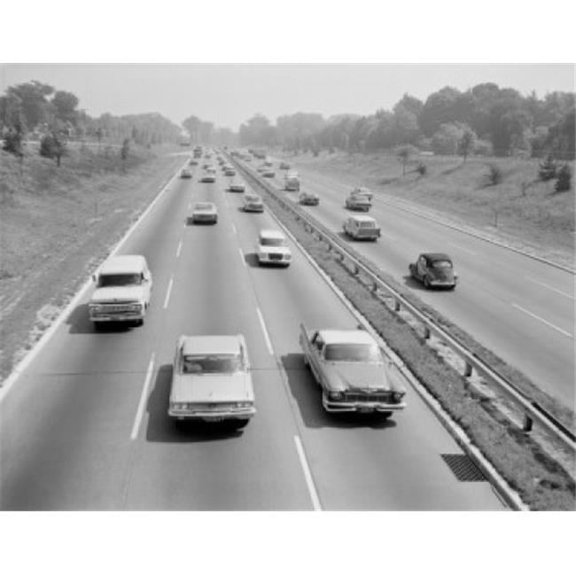 USA New York State New York City Long Island Traffic Along the Long Island
