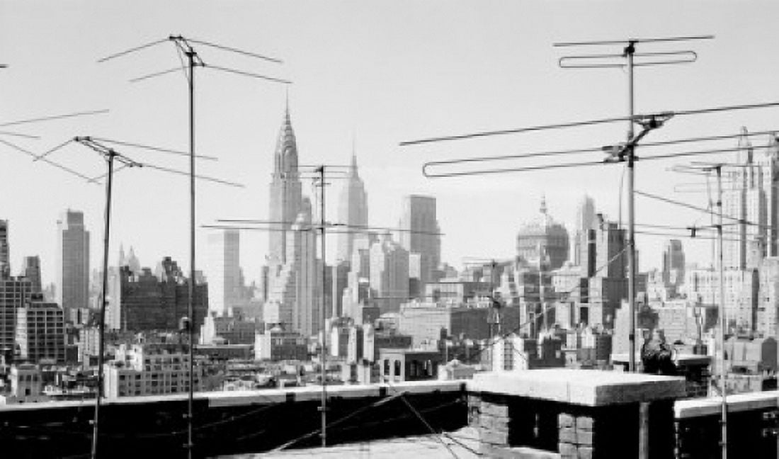 USA New York State New York City Looking from Beekman Hill section toward Midtown with Chrysler and Empire State Building Canvas Art - (24 x 36)