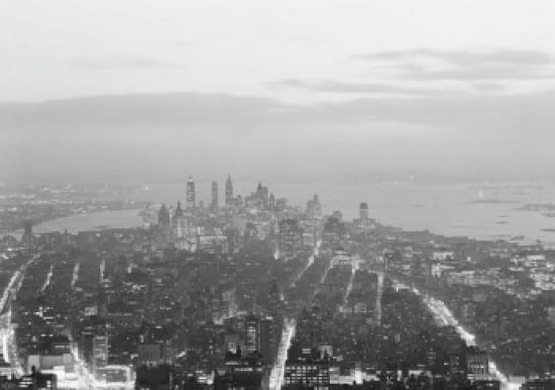USA New York State New York City Lower Manhattan cityscape from Empire State building Canvas Art - (18 x 24)