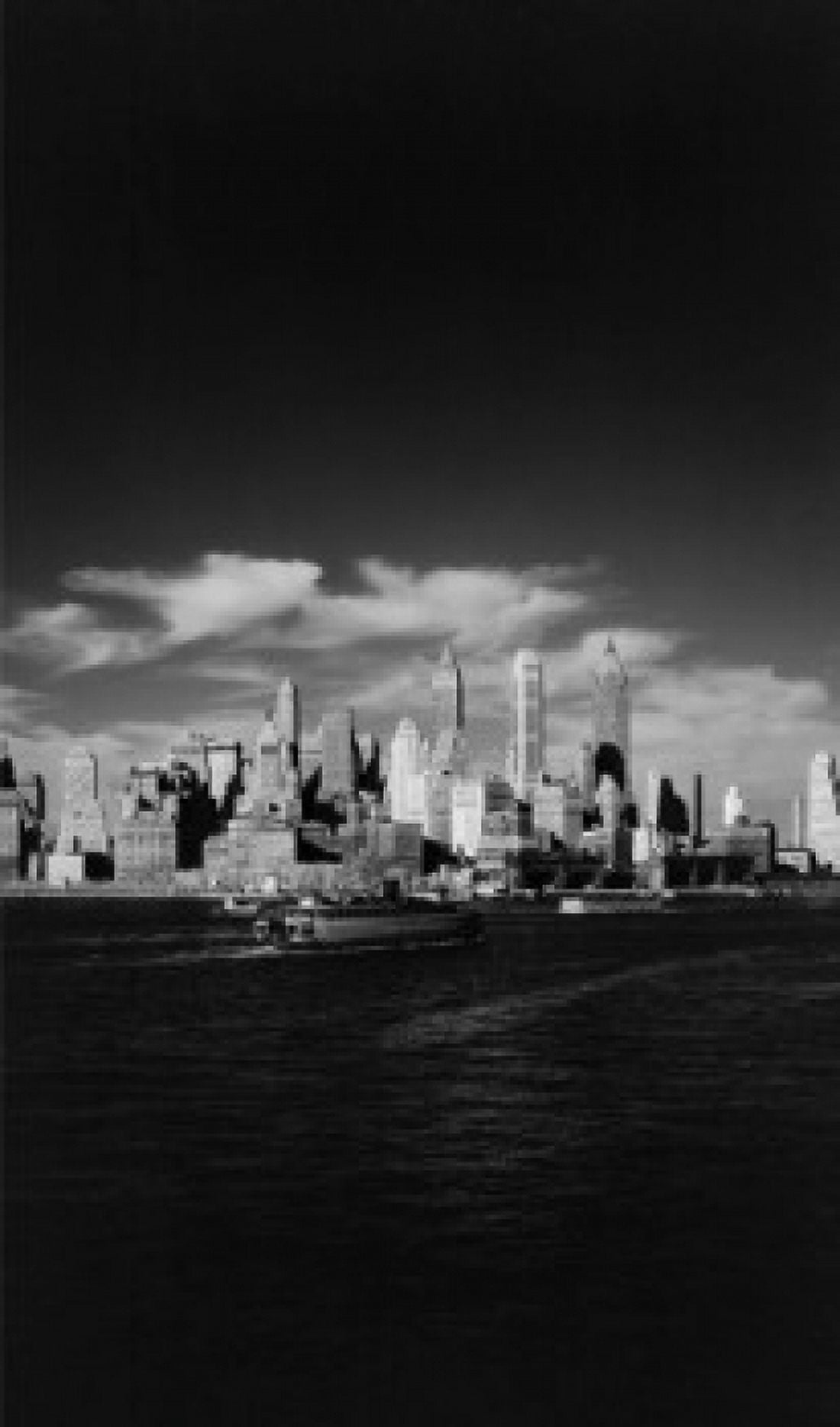 USA New York State New York City Lower Manhattan skyline from Govenors Island Canvas Art - (24 x 36)