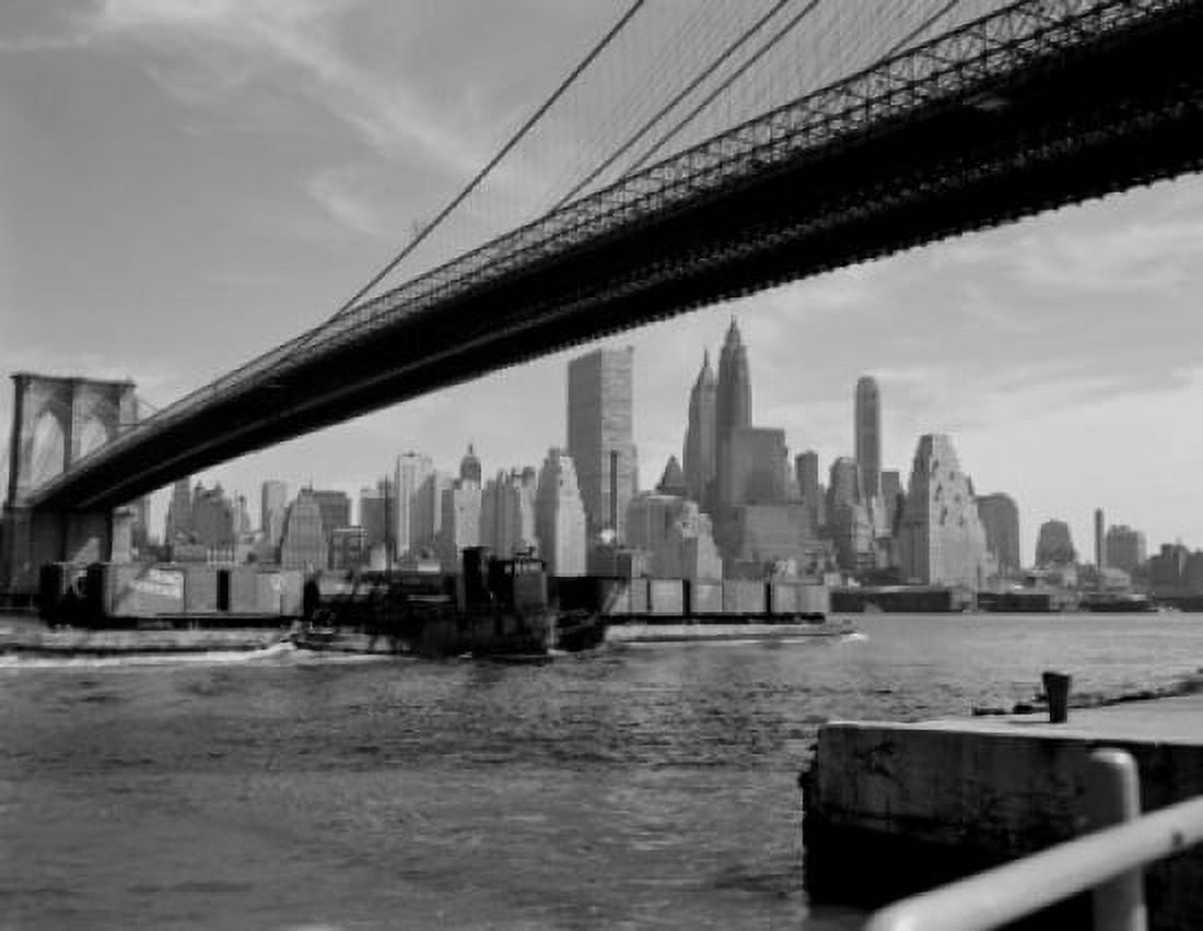 USA New York State New York City Manhattan skyline Canvas Art - (24 x 36)
