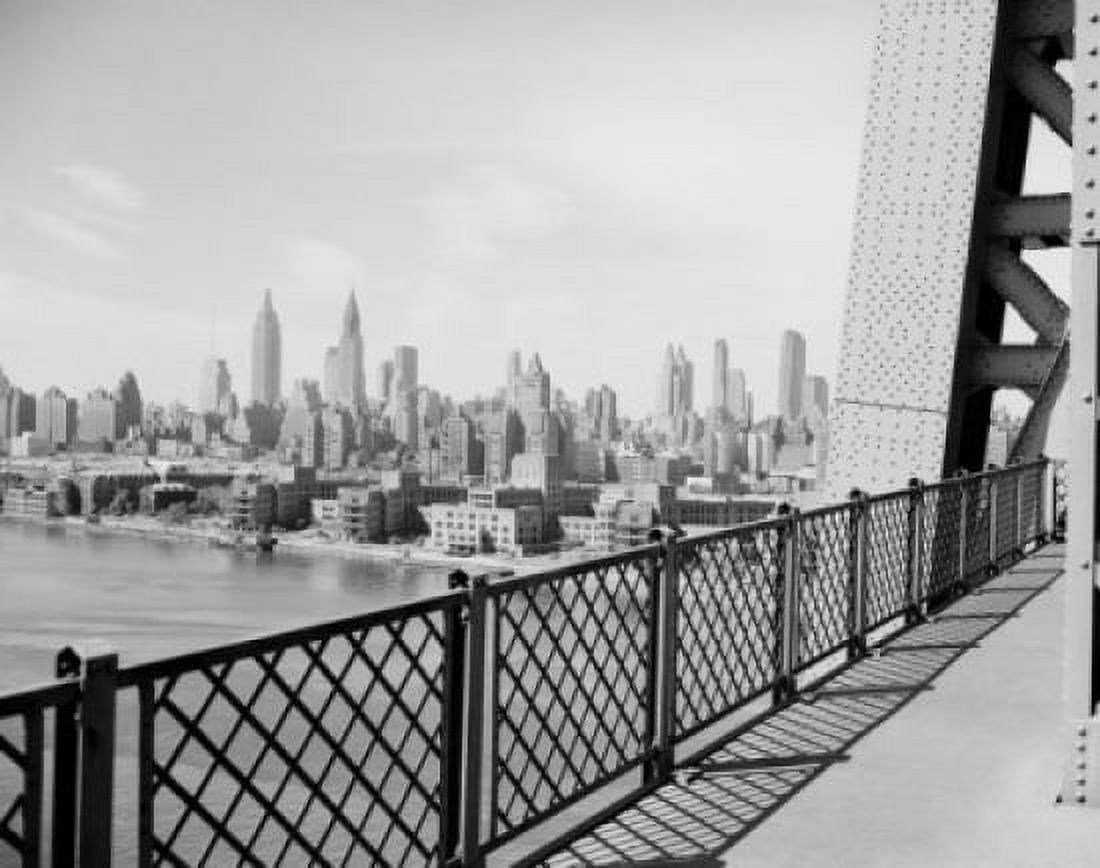USA New York State New York City Manhattan skyline high angle view Canvas Art - (18 x 24)