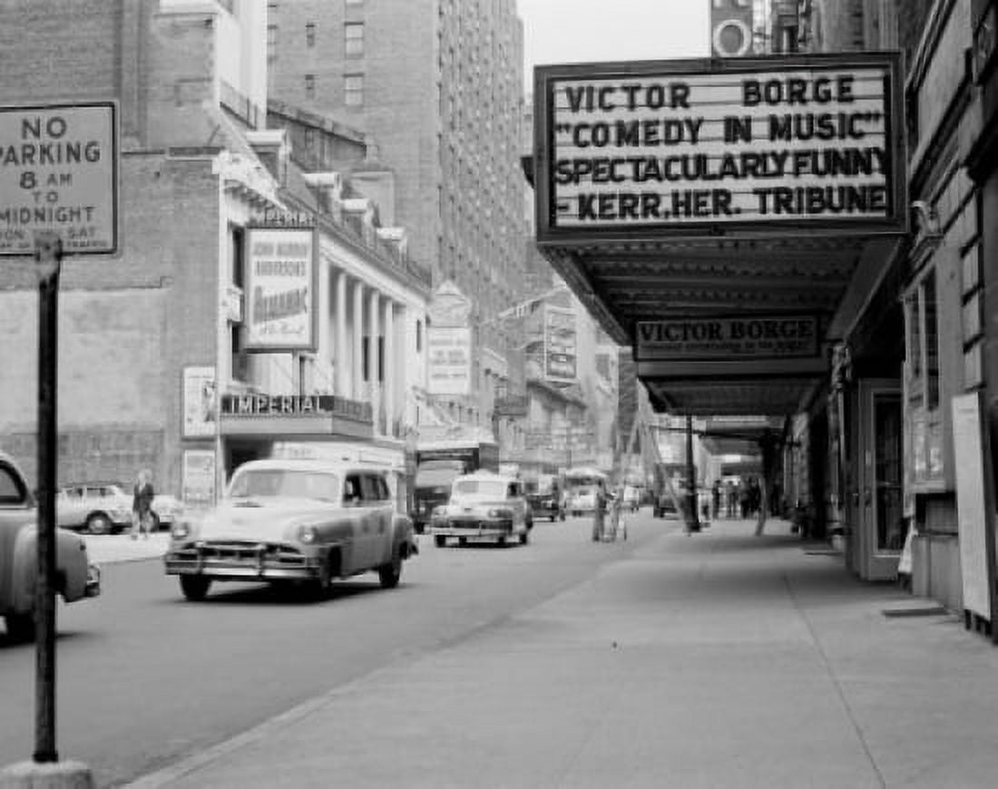 USA New York State New York City Marquee off Broadway and 44th Street Canvas Art - (18 x 24)