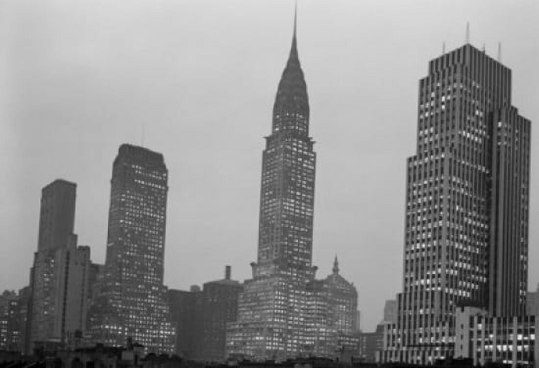 USA New York State New York City Night view of midtown skyline Canvas Art - (18 x 24)