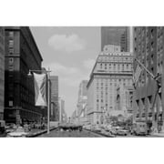 USA New York State New York City Park Avenue Seen From 49th Street Poster Print - 18 x 24 in.