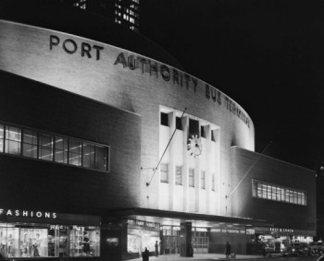 USA New York State New York City Port Authority bus terminal on 8th Avenue Canvas Art - (18 x 24)