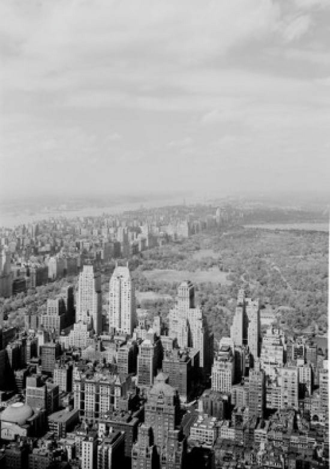 USA New York State New York City Roof view looking Northwest from Radio City with Central Park and Upper Manhattan Canvas Art - (18 x 24)