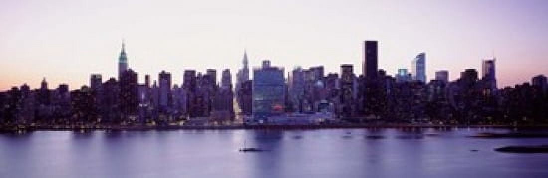 USA New York State New York City Skyscrapers in a city Canvas Art - Panoramic Images (18 x 6)