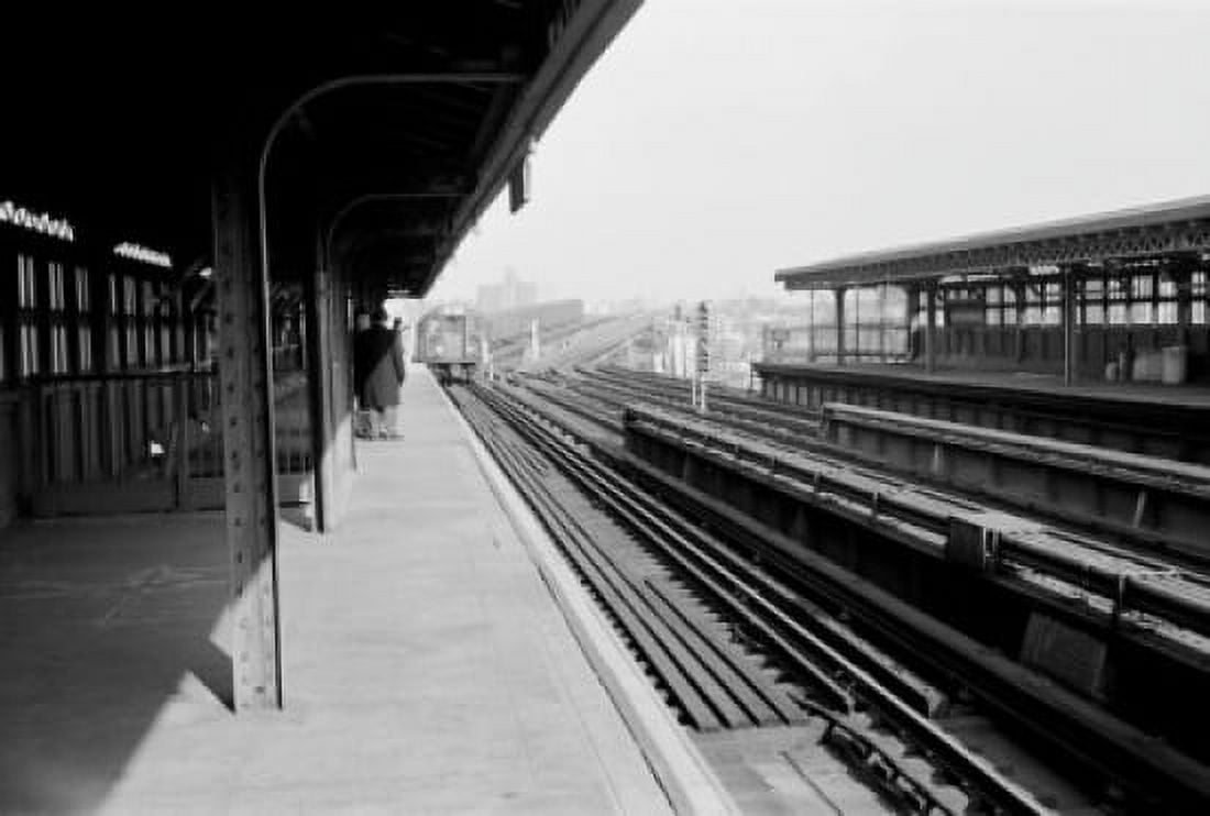USA New York State New York City The Bronx Elevated section of subway at Queensboro Plaza Canvas Art - (18 x 24)