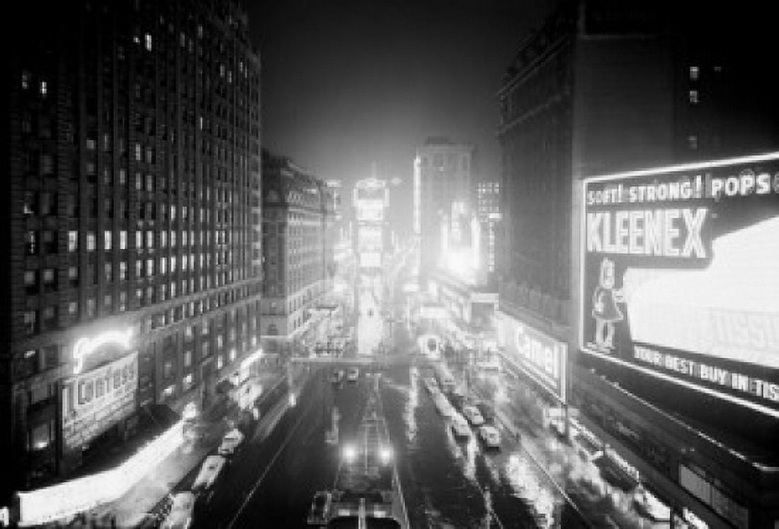 USA New York State New York City Times Square at night Canvas Art - (18 x 24)