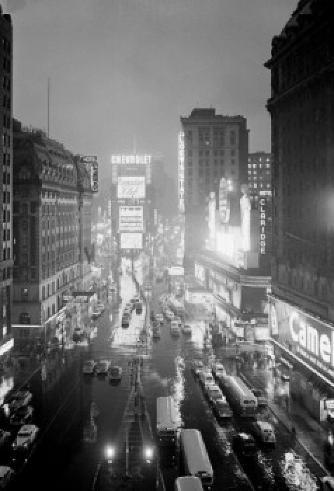 USA New York State New York City Times Square at night Canvas Art - (18 x 24)