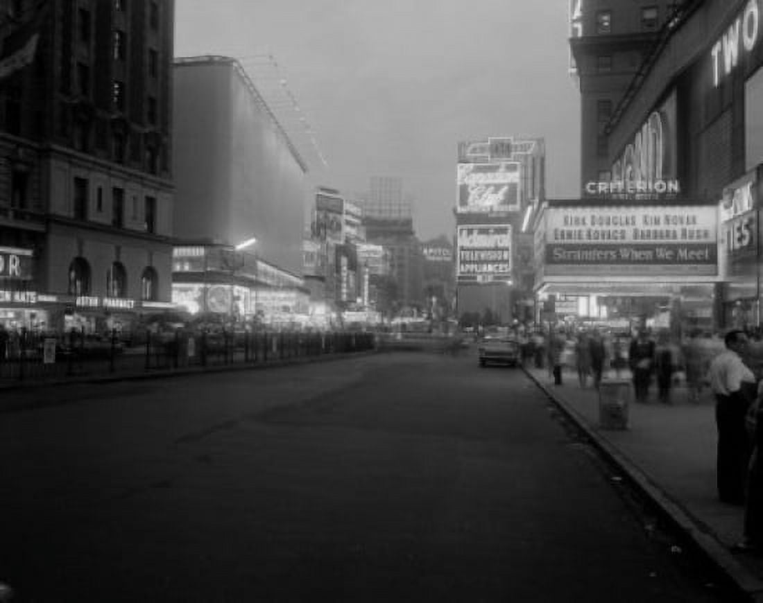 USA New York State New York City Times Square at night Canvas Art - (24 x 36)