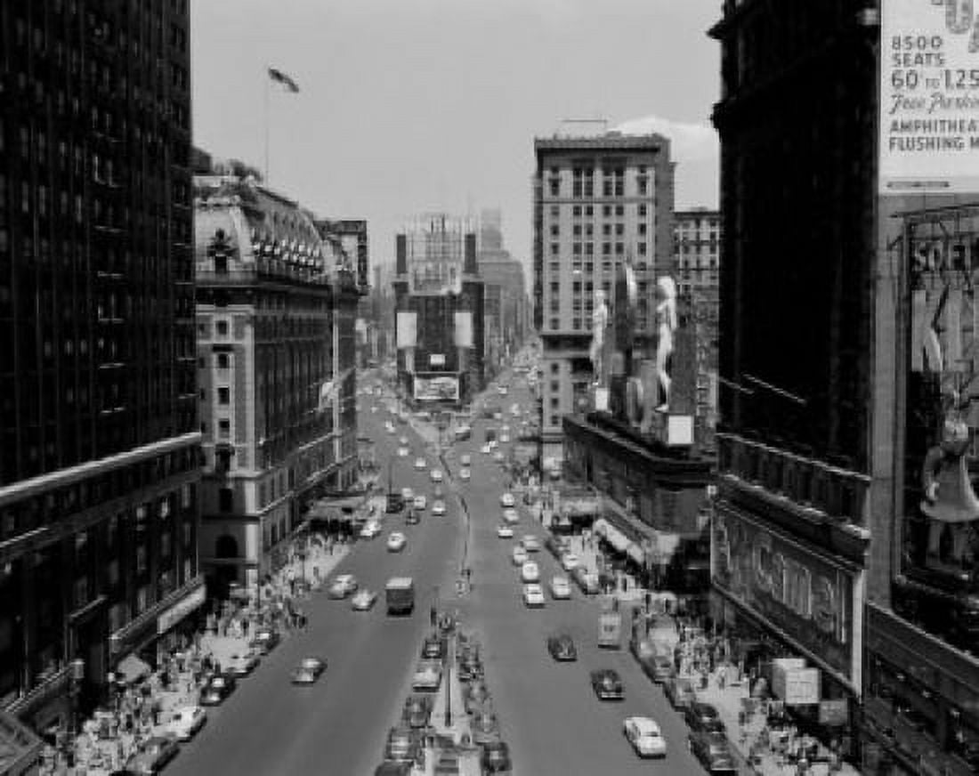 USA New York State New York City Times Square with Hotel Astor on left Canvas Art - (24 x 36)