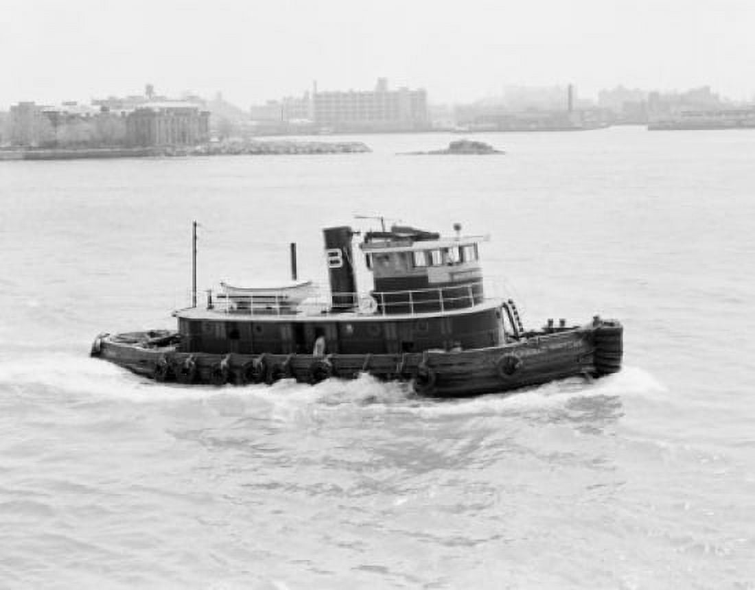 USA New York State New York City Tugboat on the East River Canvas Art - (18 x 24)