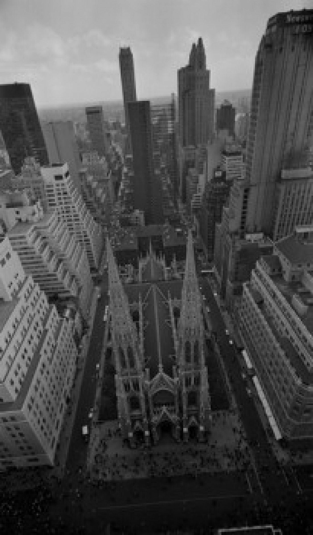 USA New York State New York City View looking downward on St Patricks Cathedral Canvas Art - (24 x 36)