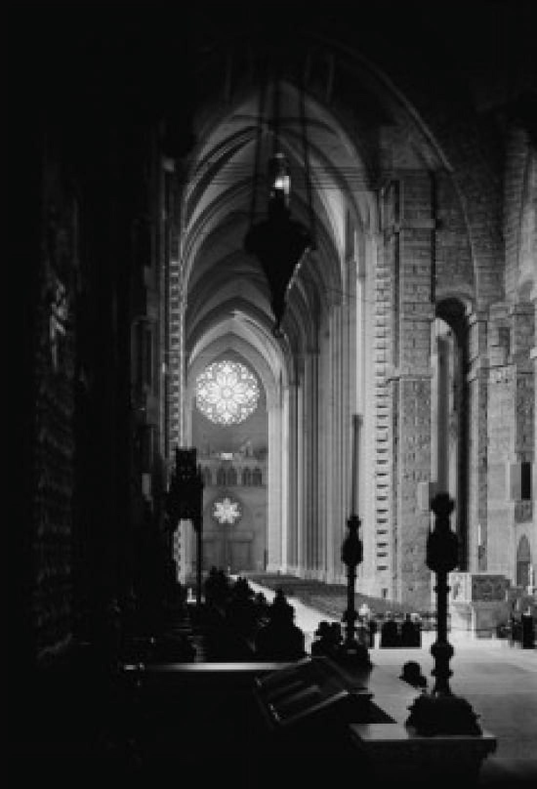 USA New York State New York City interior of Cathedral of Saint John Divine Canvas Art - (18 x 24)