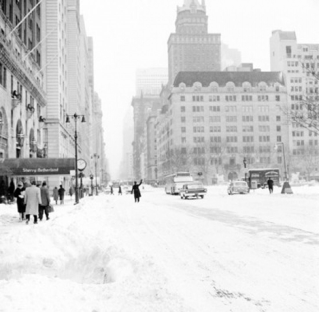 USA New York State New York City winter city Canvas Art - (24 x 36)