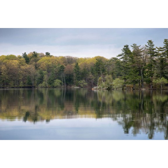 USA, New York State. Spring reflections, St. Lawrence River, Thousand Islands Poster Print by Chris Murray (24 x 36)