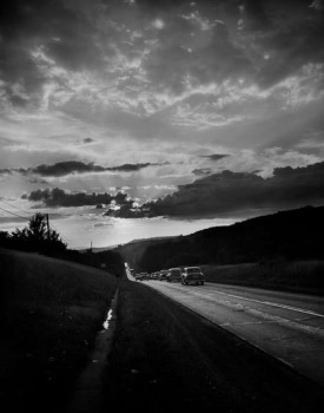 USA New York State near Binghamton Highway at West Windsor Canvas Art - (18 x 24)