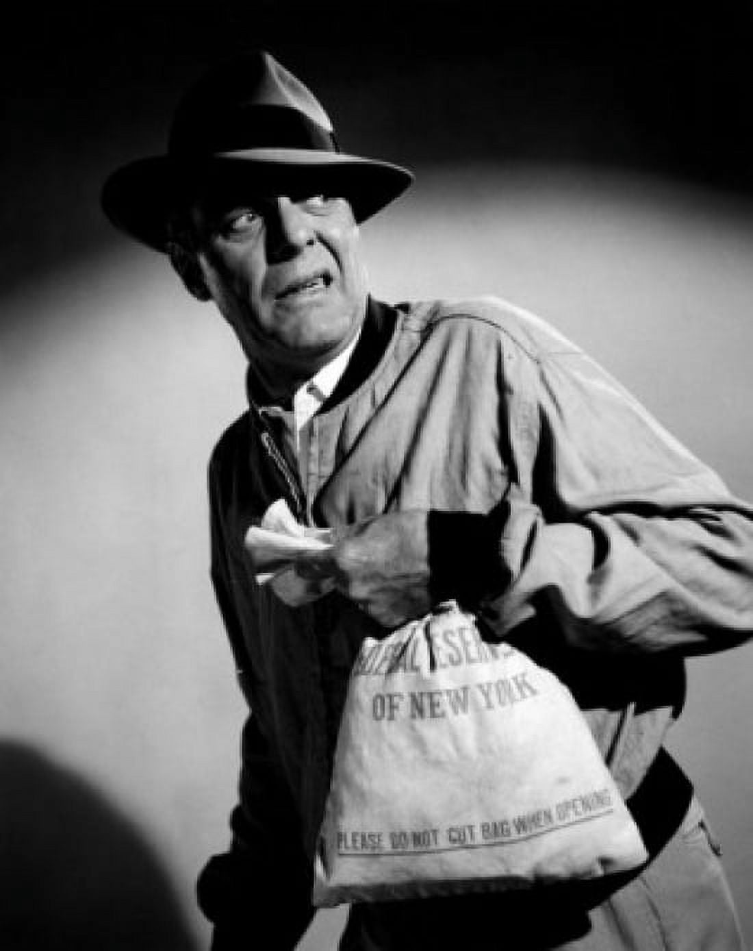 USA New York Thief stealing bag of money Canvas Art -  (18 x 24)