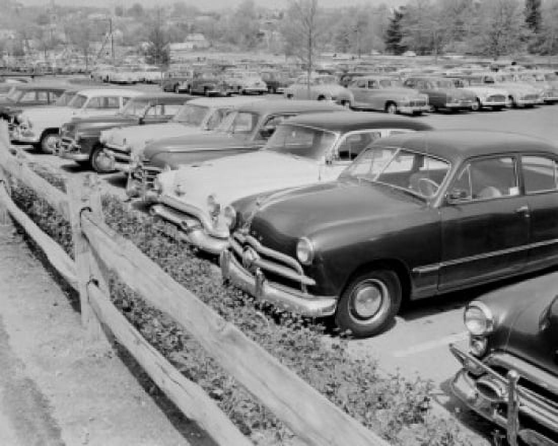 USA New York Yonkers Parking area at Cross County Center the worlds largest suburban shopping center Canvas Art - (24 x 36)