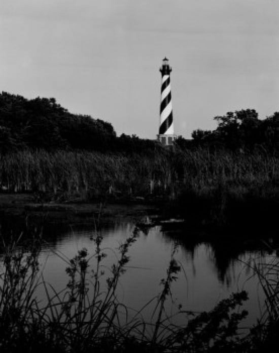 USA North Carolina Cape Hatteras Lighthouse seen from bayside Canvas Art - (24 x 36)