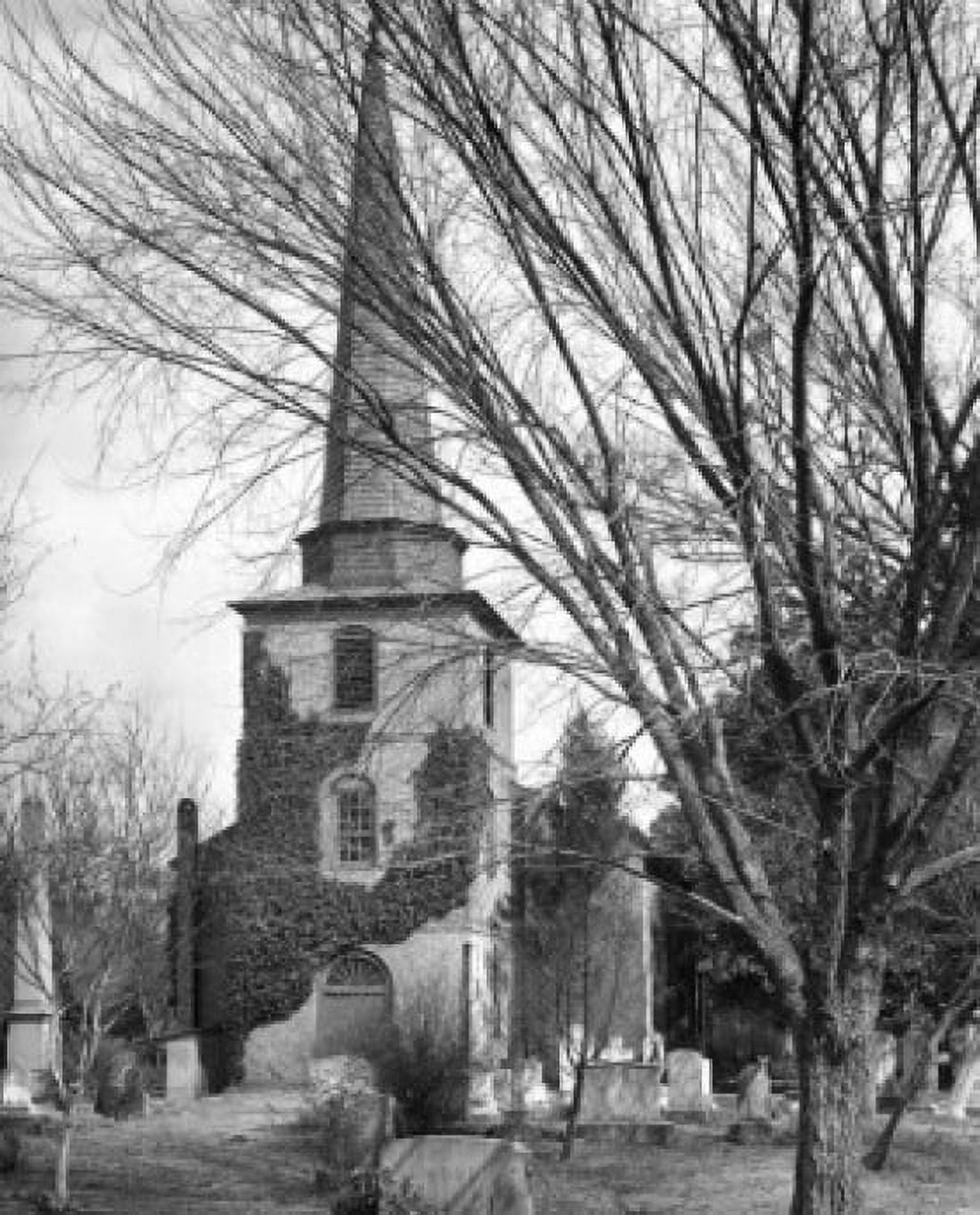 USA North Carolina Edenton Bare trees near St Pauls Episcopal Church Canvas Art - (18 x 24)