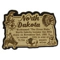 thumbnail image 1 of USA North Dakota State Map Wooden Magnet Souvenir Fridge Magnet Gift, 1 of 4