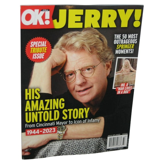 USA OK! Jerry Springer His Amazing Untold Story 2023 Magazine Book