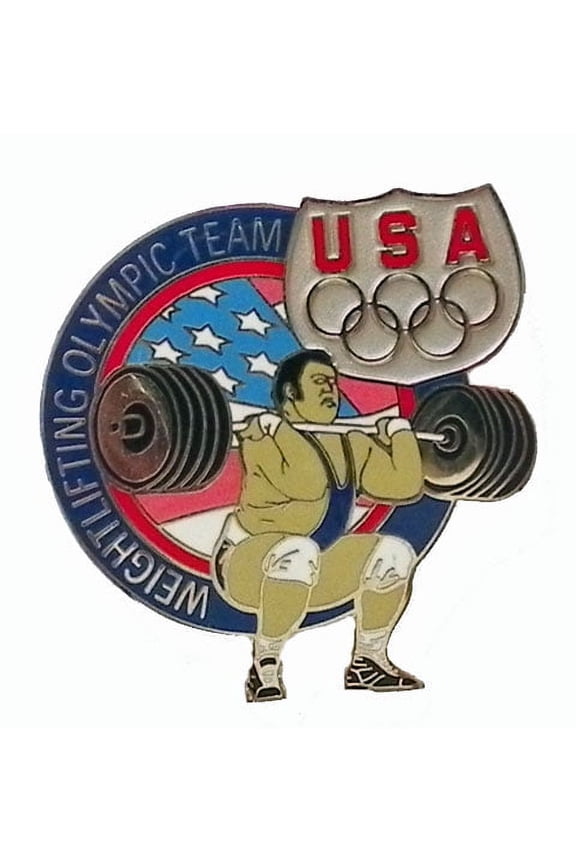 USA Olympic Team Athletes Weightlifting Pin