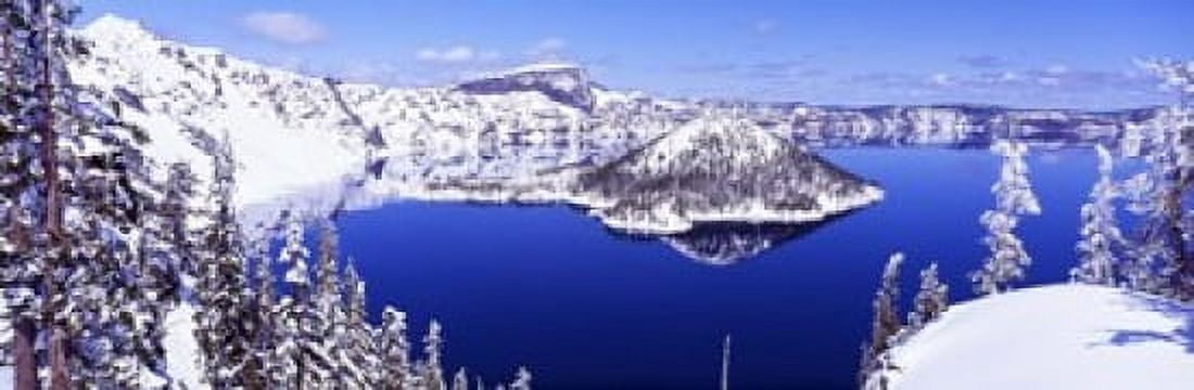 USA Oregon Crater Lake National Park Canvas Art - Panoramic Images (18 x 6)