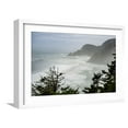 thumbnail image 1 of Art.com USA, Oregon. Seal Cove in fog on Pacific Coast Scenic Byway between Florence and Newport. Photographic Print by Alison Jones, White Frame Wall Art, 23" x 17", 1 of 5