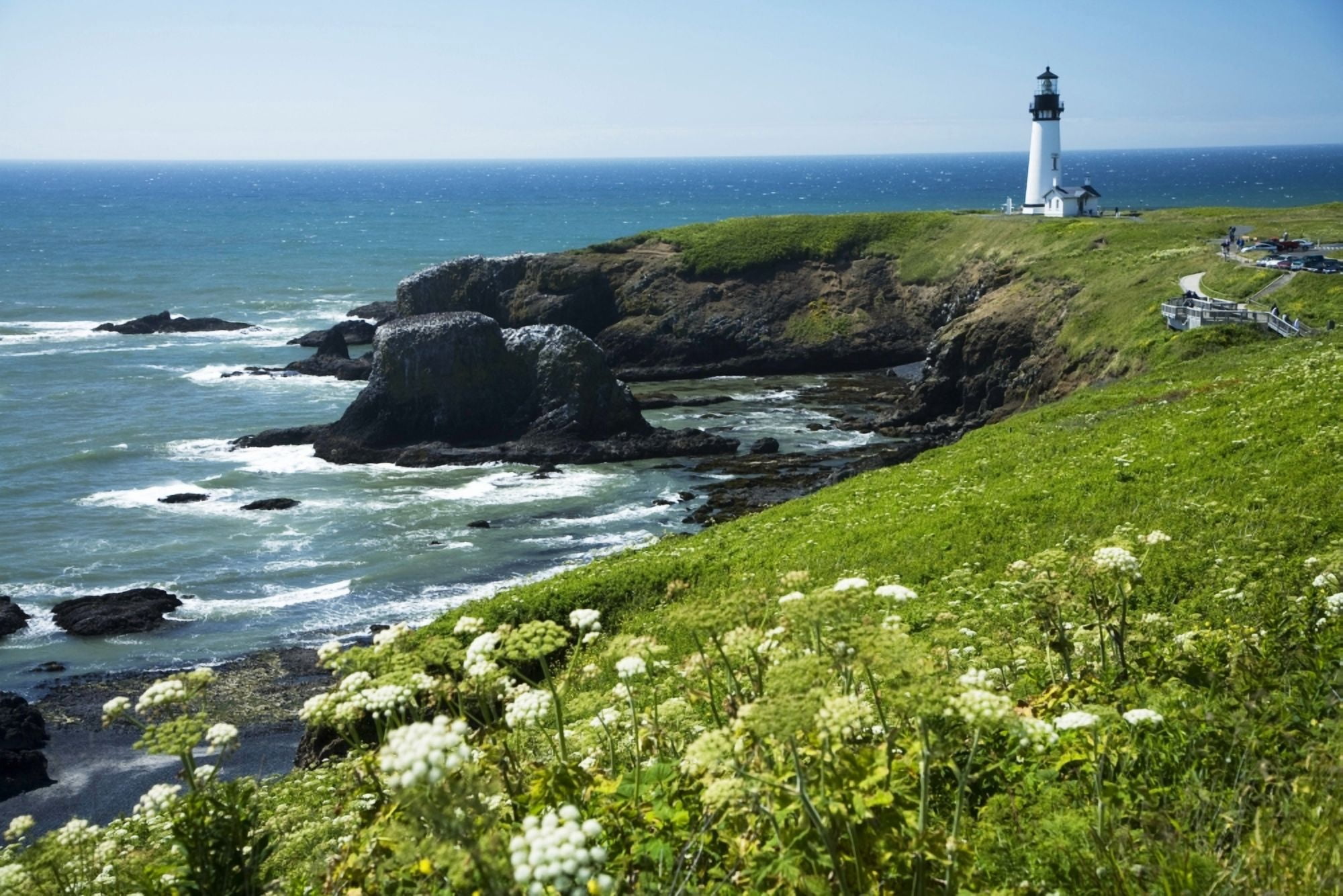USA Oregon Yaquina Head Historic Lighthouse And Natural Wilderness Area Newport Canvas Art - Peter French Design Pics (20 x 13)