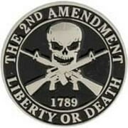 USA 2nd Amendment Lapel Pin - 1789 Liberty or Death - Officially Licensed Patriotic Enamel Pin - 1"