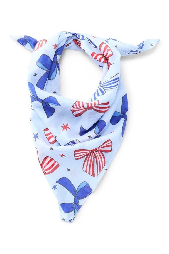 Fourth of July Women’s USA Popsicles Bandana from Way to Celebrate, One Size, Blue/Multi