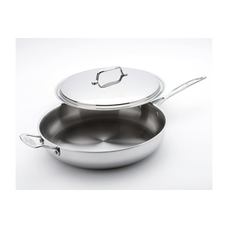 USA Pan 5-Ply Stainless Steel 13 inch Chef Skillet w/Lid 