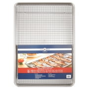  USA Pan Bakeware Extra Large Baking Sheet with Baking/ Cooling Rack, Nonstick, Aluminized Steel