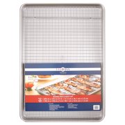  USA Pan Bakeware Extra Large Baking Sheet with Baking/ Cooling Rack, Nonstick, Aluminized Steel
