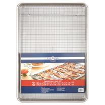  USA Pan Bakeware Extra Large Baking Sheet with Baking/ Cooling Rack, Nonstick, Aluminized Steel