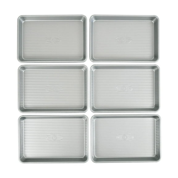 USA Pan Mini Sheet Pan Set, Set of 6, Nonstick Bakeware, Aluminized Steel