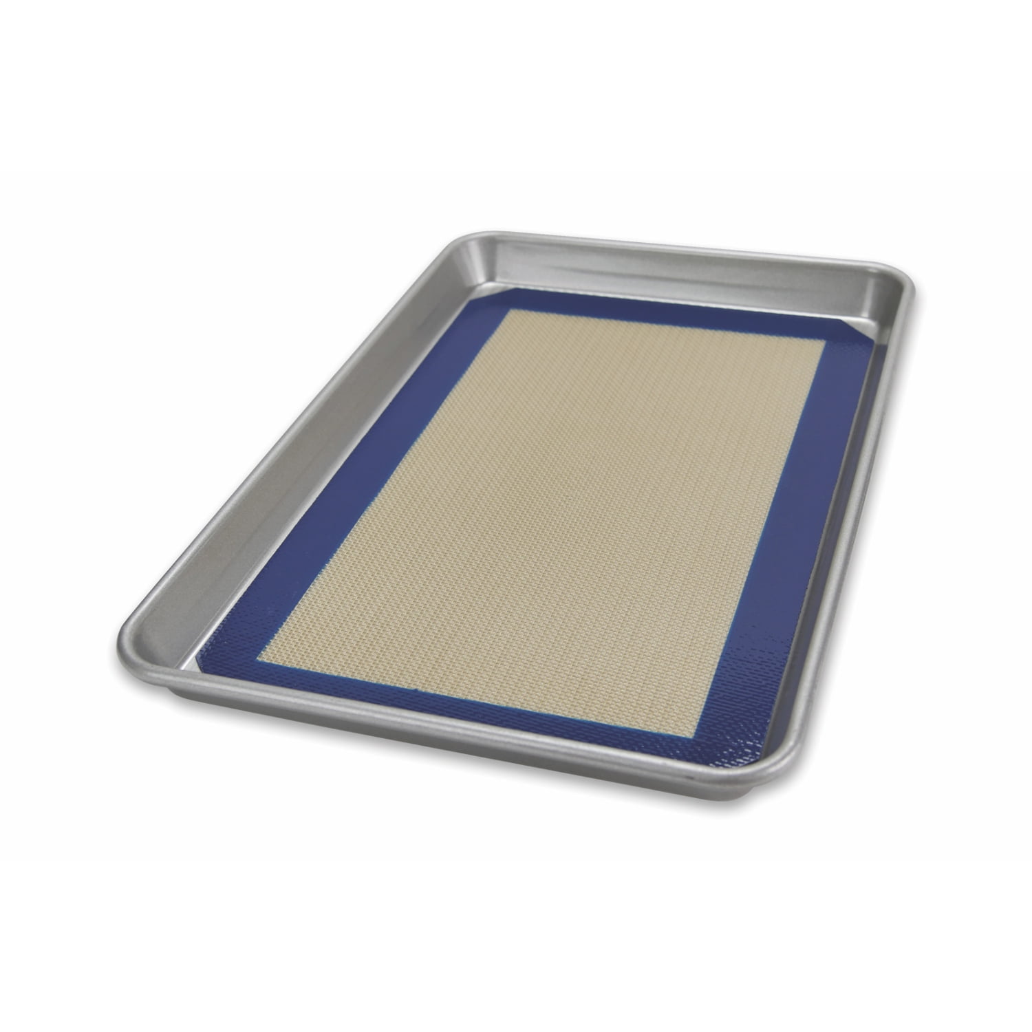 Stainless Steel Nonstick Quarter Sheet Pan with Silicone Baking Mat