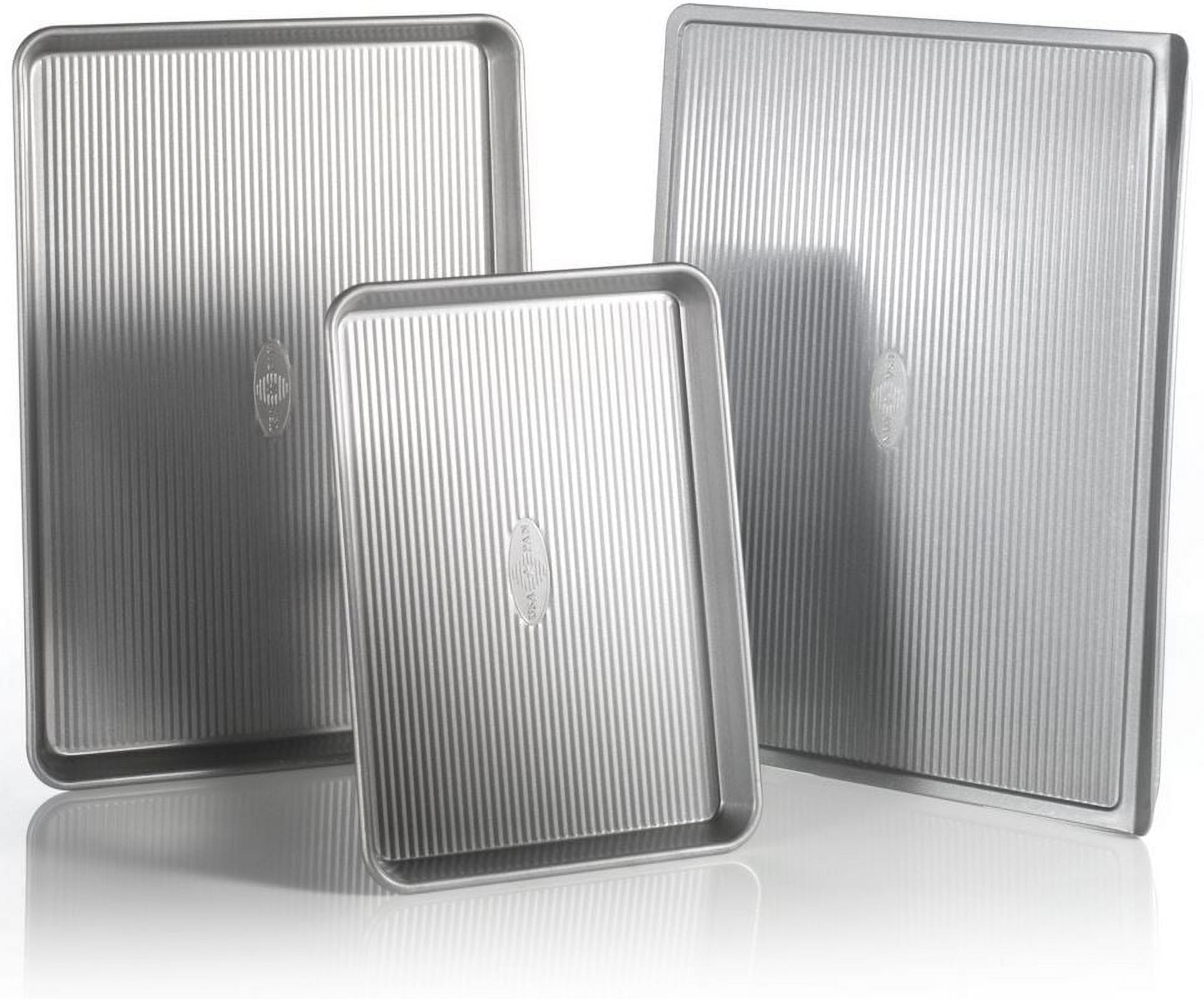 USA Pan Nonstick Sheet Baking Pan, Set of 3